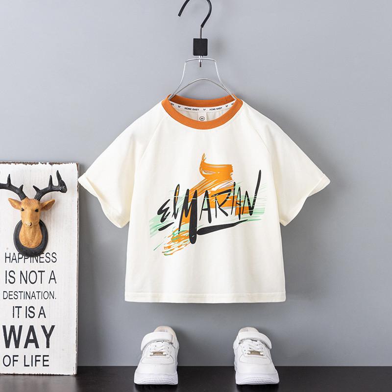Stylish Boys Summer Outfit Set With Colorful Striped Short Sleeve T-shirt And Shorts For Kids Aged 3 To 8 Years