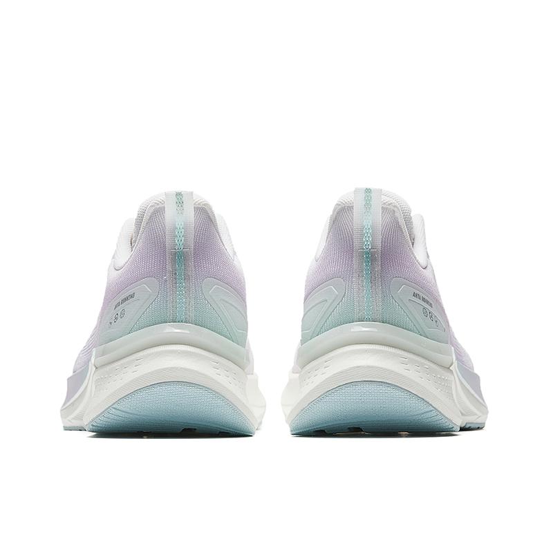 Anta Hydrogen Run 7 Slip Resistant Abrasion Resistant Low top Casual Running Shoes Women's White Purple Sneakers 122525541-3