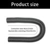 TecTide Heavy-Duty Vacuum Cleaner Hose, 60-210cm Black Flexible Tube, Smooth Lining Dust-Free for Industrial Devices