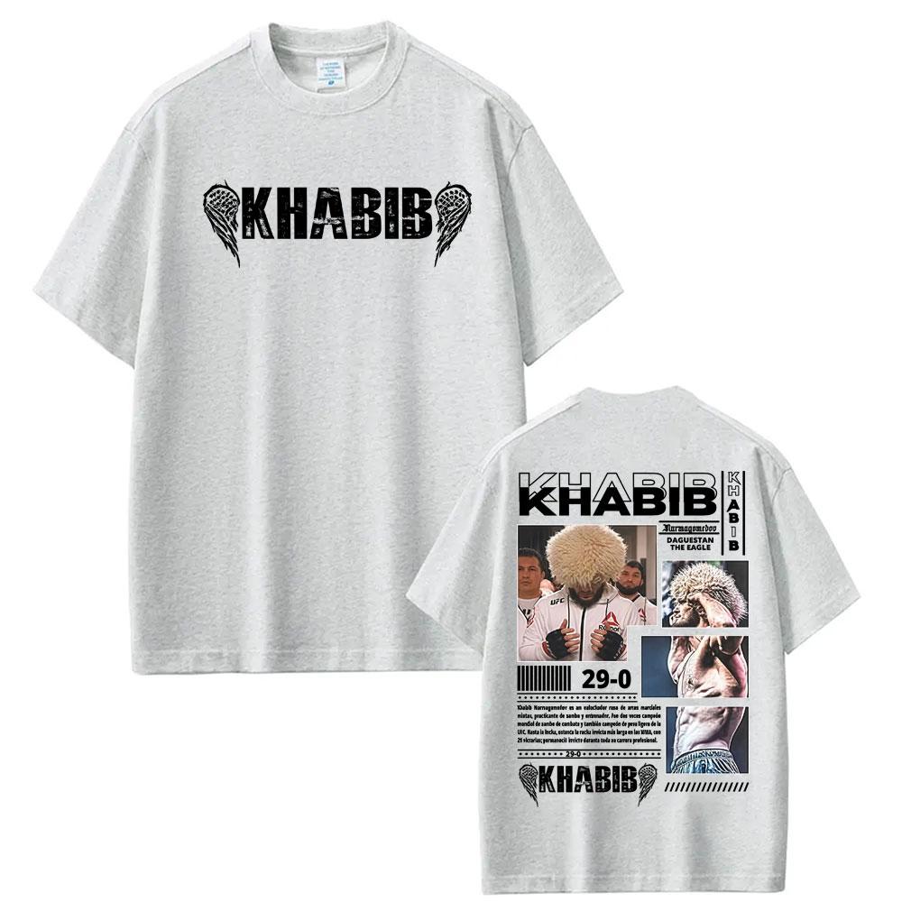 2026 Hot Sale Khabib Nurmagomedov Fighting Graphic T-shirts Men Women Clothing  Harajuku Retro Short Sleeve T Shirt Cotton Loose Oversized T-shirt Top