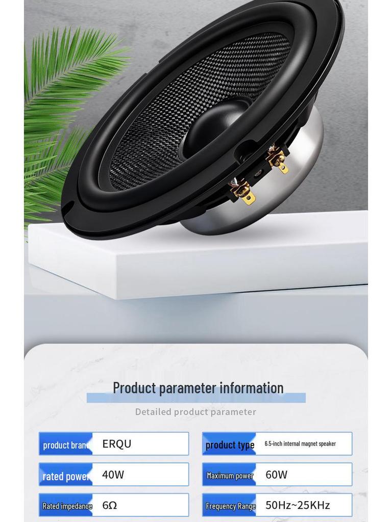 JingGeYuan 40W 6.5" Aluminum Neodymium Multimedia Speaker