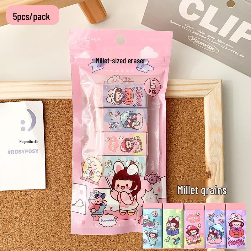 Space Rabbit Non-Marking Cute Eraser - Children s Special Cartoon Design