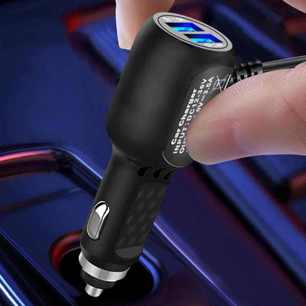 DVR Charging Cable Dash Cam Car Charger Mini USB Dash Cam Car Charger Car Cigarette Lighter 12-24V For DVR Camera GPS C9K9