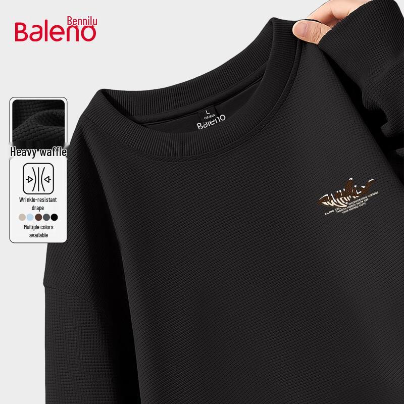 Baleno Men's Waffle Knit Loose Fit Sweatshirt