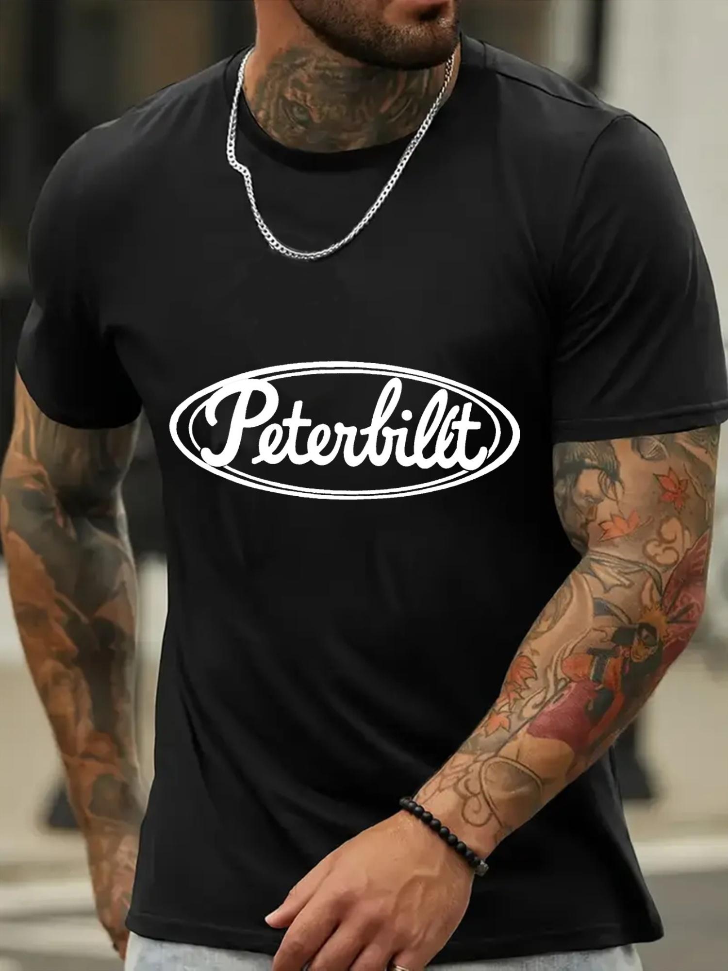 

[Everyday Comfort] Casual Summer T-shirt - Peterbilt Print XXL