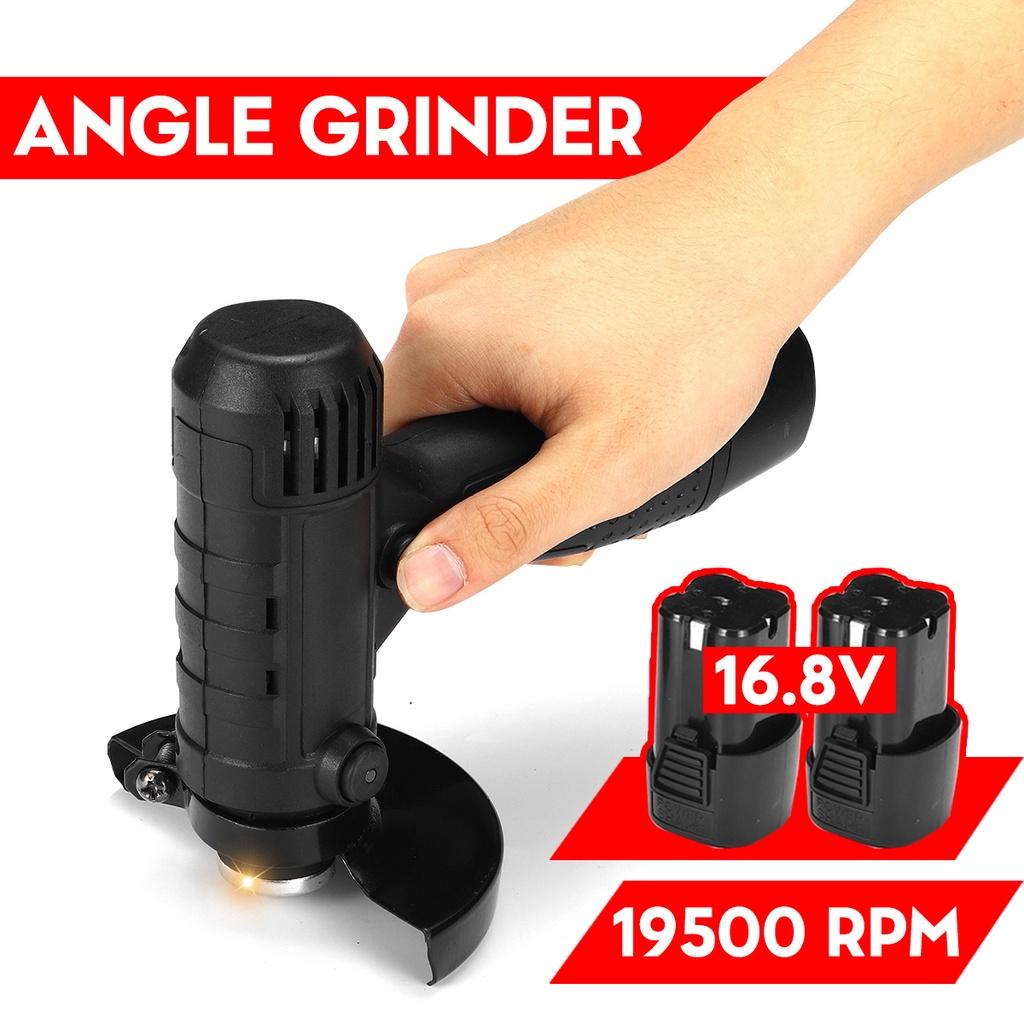 Cordless Angle Grinder Grinding Tools Household Handheld Polishing Cut Off Tool Metal Wood Cordless Brushless Cutter 16.8V