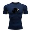 Men's Breathable Compression Athletic T-Shirt, Stylish Bear