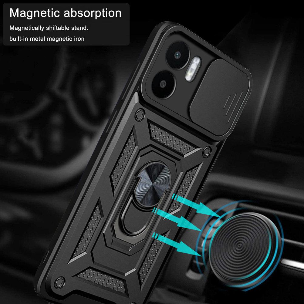 Slide Lens Camera Protect Funda for Xiaomi Redmi A1 A2 4G Case for Xiaomi Redmi A1 Plus Cover Case for Redmi A2 Plus Armor Capa