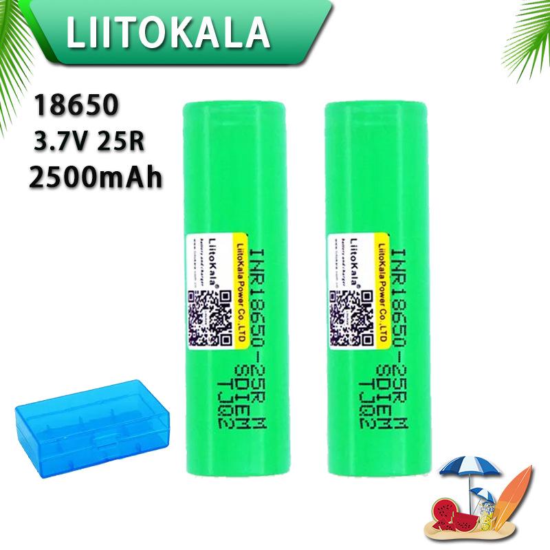 LiitoKala 25R 18650 2500mAh Lithium Battery INR18650-25R