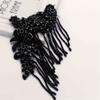 British Style Handmade Shoulder Jewelry Tassel Rhinestones Epaulettes Clothing Accessories Epaulet Shoulder Brooches