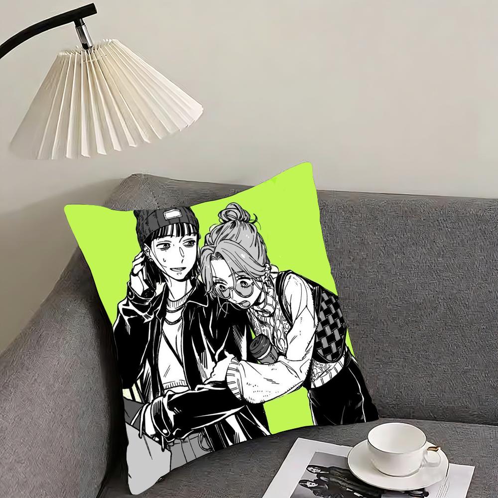 A-Aya O-Oosawa K-Koga M-Mitsuki Cushion Cover Reversible Plush Pillow Cover – For Car, Sofa, Bedroom, Perfect As a Gift.