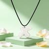 White Ceramic Dove of Peace Pendant for Women High Quality Rope Chain Necklace Unique Jewelry Gift