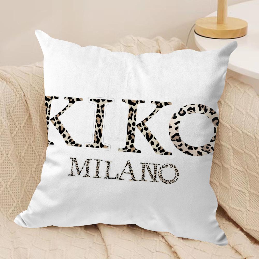 Cosmetics Brand KKiko Cushion Cover Short plush Doublesided Print Square Throw Pillow Covers Sofa Home Cushion Decor