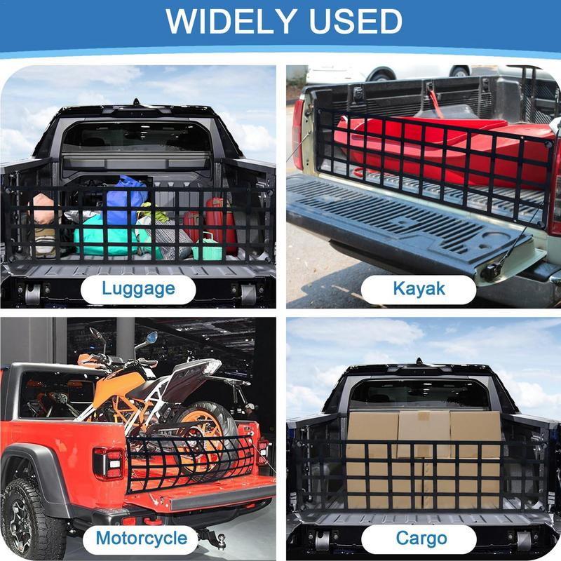 Cargo Truck Tailgate Net UV-Protected Net Cargo Mesh For Truck Tailgate Weatherproof Storage Cargo Netting With Carabiner Hooks