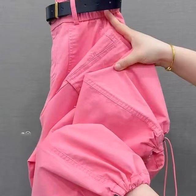 Women's High-Waisted Cargo Pants: Modern 2025 Style, Slimming, Loose and Versatile 9/10 Length Harem Fit