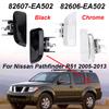 82607-EA502 Äußere Türgriff Schwarz Chrom Hintertür Äußerer Griff Kompatibel 82606-EA502 Für Nissan Pathfinder R51 2005-2013