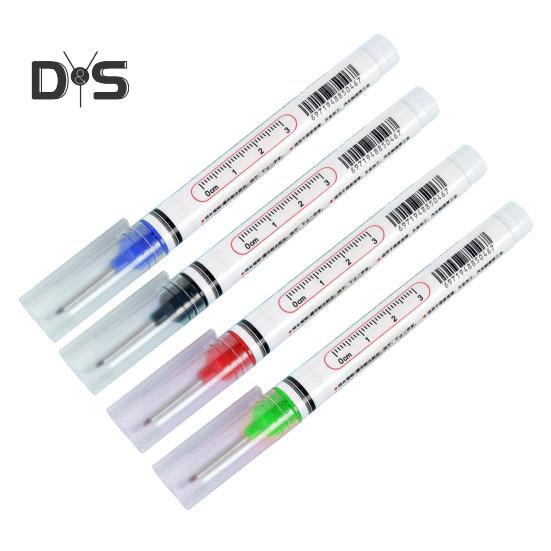 

4 шт. маркеры с длинным наконечником и глубоким отверстием, 20 мм, маркер с длинным носиком, быстросохнущий, водонепроницаемый, цветной, плотницкий, для строительства, ванной, деревообработки 4pcs разноцветный