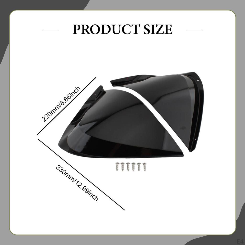 1 Pair Motorcycle Leg Wind Guards Windscreen Professional Protectors Replacement Windshield Side