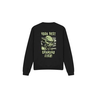 STAR WARS Unisex Adult Yoda Best Grandad Comic Sweatshirt