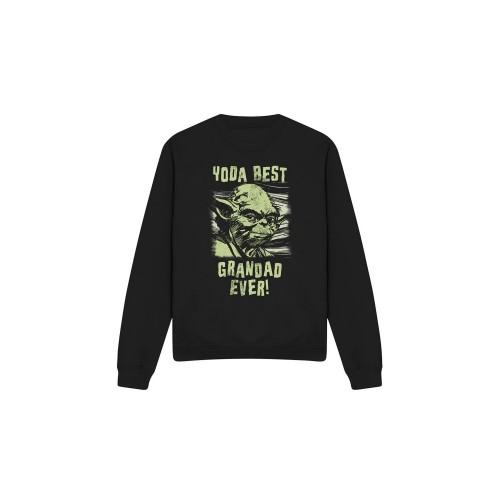 Star Wars Unisex Adult Yoda Best Grandad Comic Sweatshirt