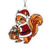 2D Christmas Acrylic Hanging Ornament, Creative Animal and Plant Design for Holiday Decor