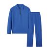 QICED Men's Fashion Casual Autumn Winter Long Sleeve POLO Neck Pants Suits Casual Chic