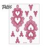 Temporary Tattoo Sticker, Flower Lace Lotus Pattern Fake Tattoos for Women Men, Waterproof DIY Face Arm Leg Body Art Decoration for Masquerade Party