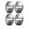 4Pcs Zinc Alloy Car Door Lock Buckle Protection Cover Anti-Collision Shock Absorbing Cushion For VW Golf T‑Roc Tiguan Polo MK7