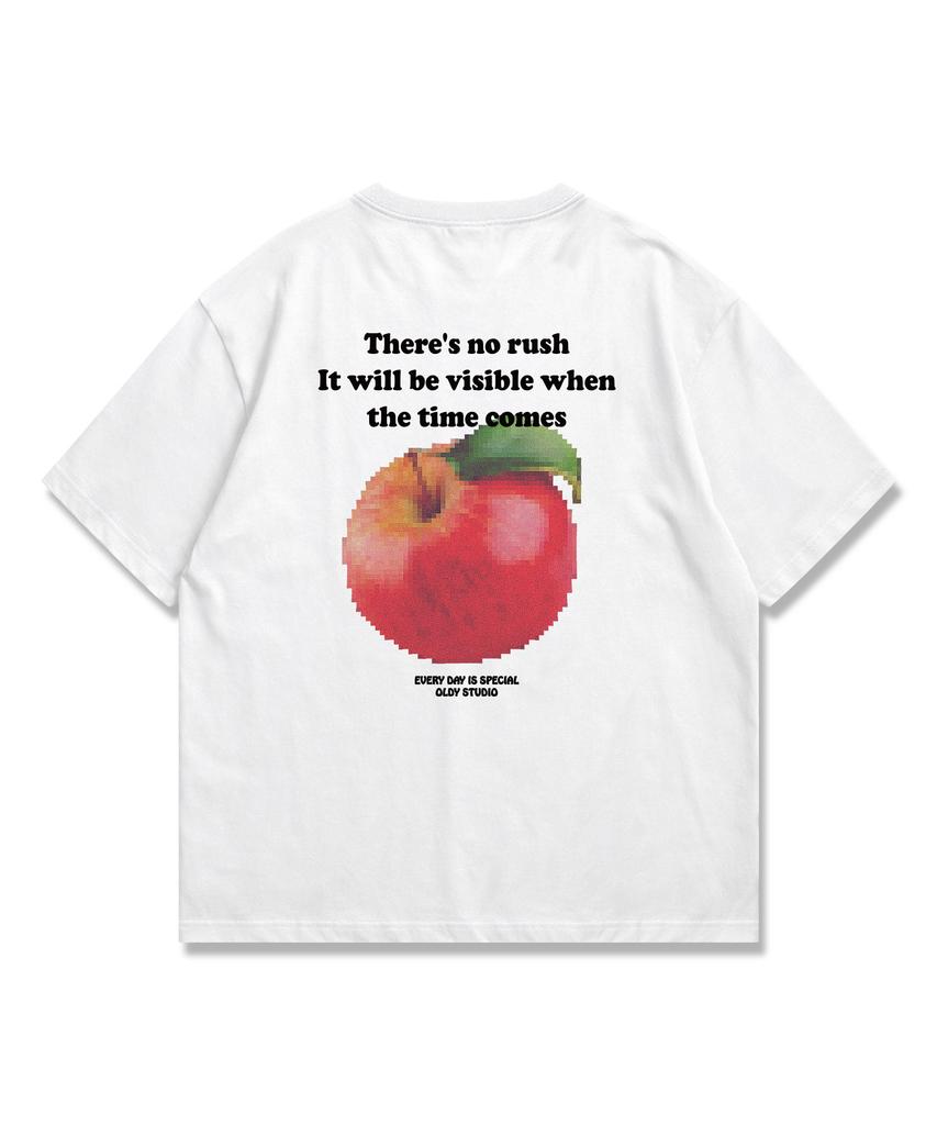 ORIGINALDAY Apple Mosaic Oversized Short Sleeve T-Shirt 4 Colors