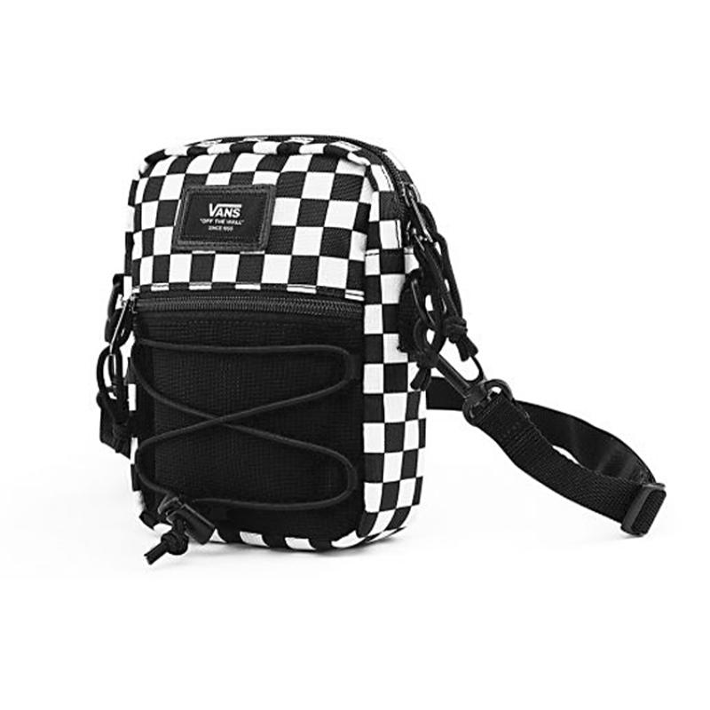 Vans Bolsa de Ombro de Poliéster, Bolsa Transversal Regular Unissex Preto Branco Vans VN0A3I5SHU0