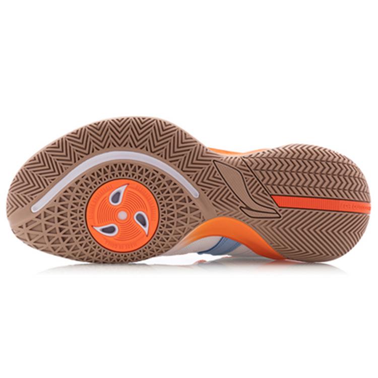 New LINING Storm 2020 Basketball Shoes Men Mid Top Orange ABPQ045-2