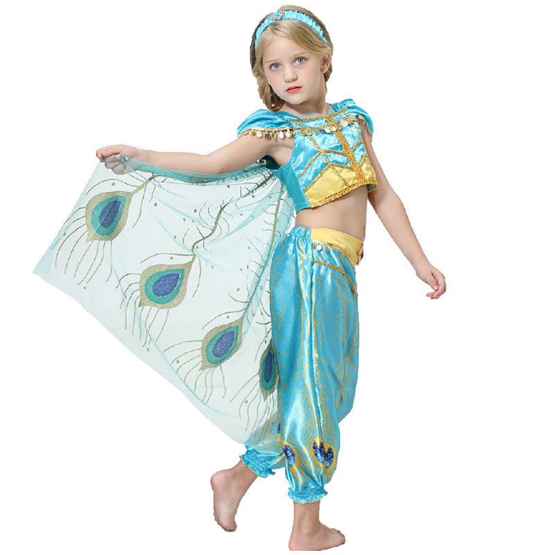 Elegant Arabian Jasmine Princess Costume For Girls Available In Multiple Sizes For Fun Dress Up