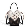 Hand-held Hollowed-out Single-shoulder Bag Niche Drawstring Versatile and Fashionable Crossbody Bag