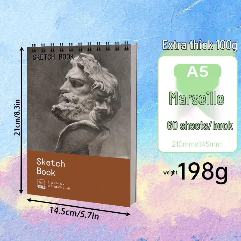Cross-Border Watercolor & Sketch Paper Pad - A3/A5 Thickened Student Art Sketchbook