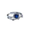 Cultivate Ruby Sapphire Brilliant Star Ring Women's Light Luxury Niche Design Emerald Treasure Ring