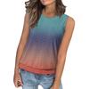 Women's Loose Fashion Casual Gradient Printed Round Neck Sleeveless Summer Vest