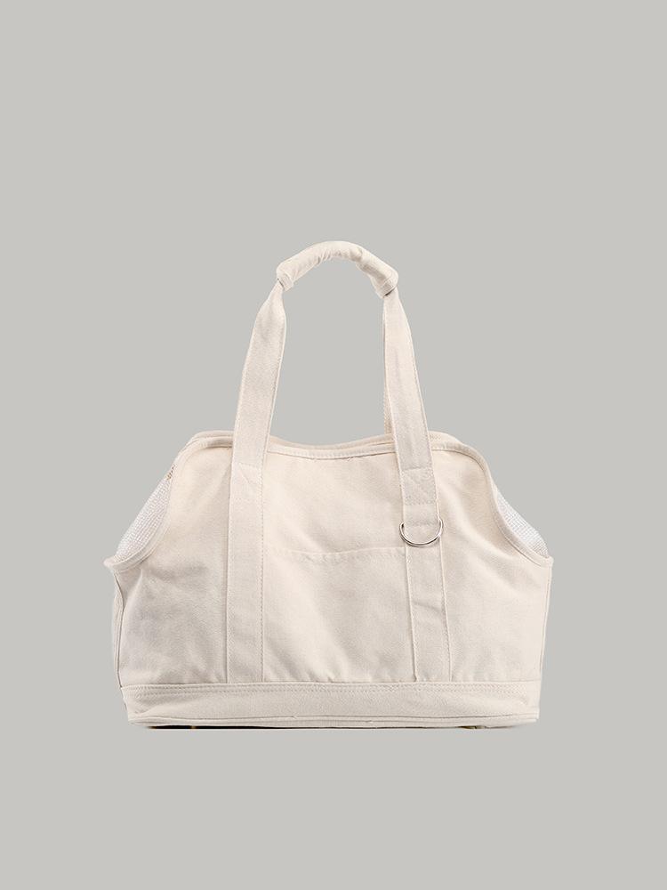 

High value outdoor versatile pet bag going out large capacity convenient breathable cat bag simple portable shoulder canvas bag