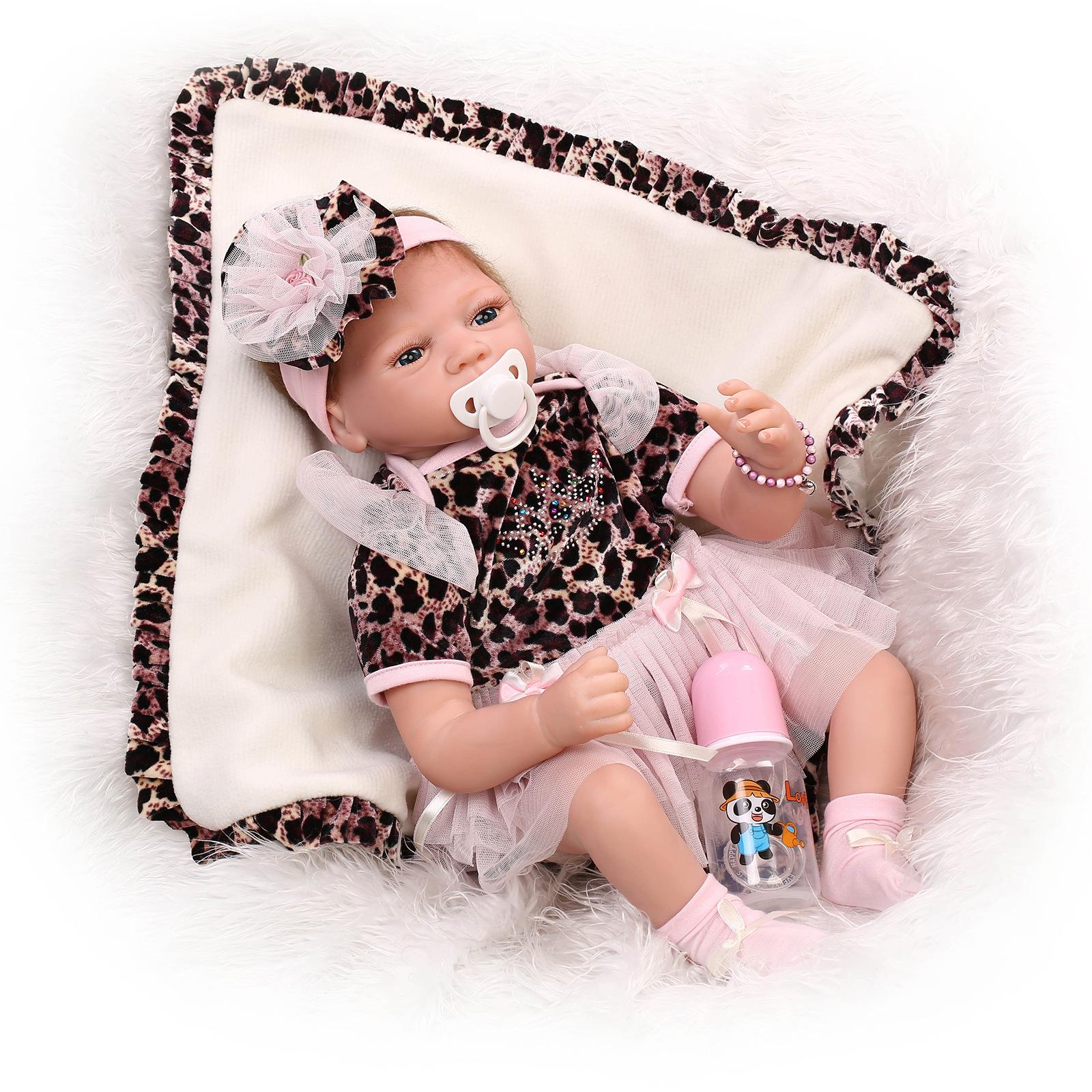 NPK Realistic Soft Silicone Baby Doll 55 cm
