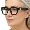 Women's Retro Marble Anti-Blue Light Reading Glasses 9201