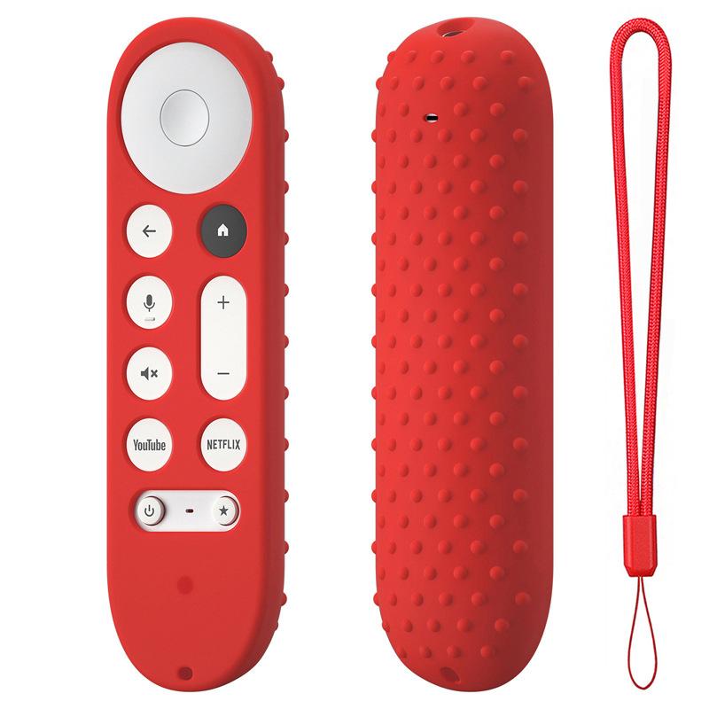 Soft Non-slip Silicone Case For Google TV Remote Control Protective Cover Shell for Streamer 4K TV 2025 Voice Remote Control