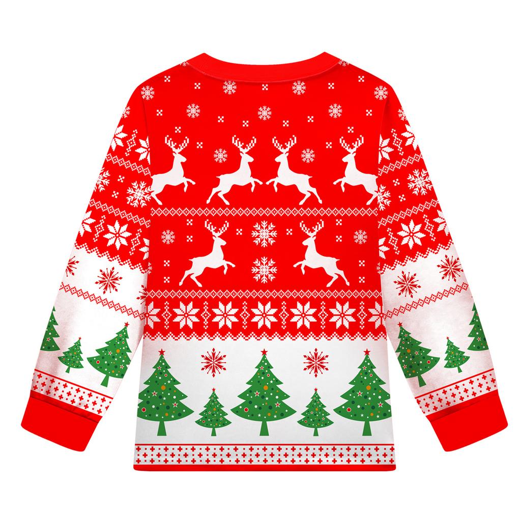 Ensemble de mode pour enfants Jupe Haut à manches longues et col rond Pantalon