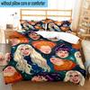 3PCS Halloween witches 3pcs Bedding,Including 3PCS Duvet Cover And 2pcs Pillowcases Perfect for Christmas,Ideal for Bedroom, Dormitory