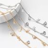 2Meters 1Meter Crystal Charms Copper Chain Star Pendants Chains for Jewelry Making DIY Necklace Bracelet Wholesale Supplies