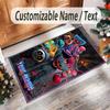 Personalizovaný krystalový sametový koberec s vlastním jménem a textem, protiskluzový koberec Poppy Playtime pro domácí dekoraci