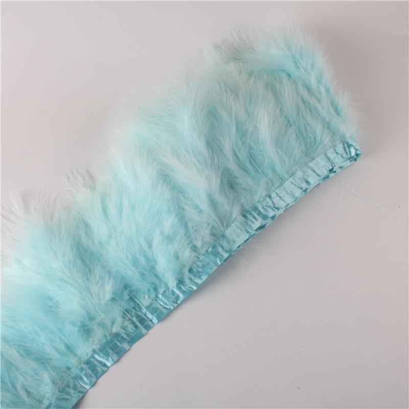 Feather2 Meter Fluffy Marabou Feathers Trim Fringe Wedding Dress Turkey Feather Ribbon Plumes Carnival Accessories Decorative Crafts
