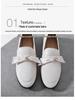 Mocasin din piele pentru femei în stil britanic - Pantofi plați cu talpă moale, Primăvara 2025, Mărimi 41-43