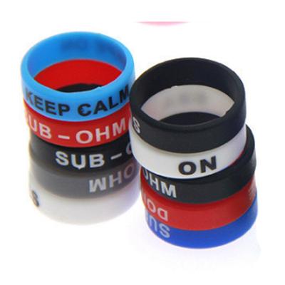 10 PCS Anti Slip Silicone Rings 22mm Luminous Waterproof Mixed Color Silicone Ring for Fishing
