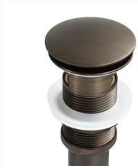 HONGDEC Bathroom Basin Drain Bathroom Pop up Drain Stopper Bathroom Sink Drain (Brown,Brass)