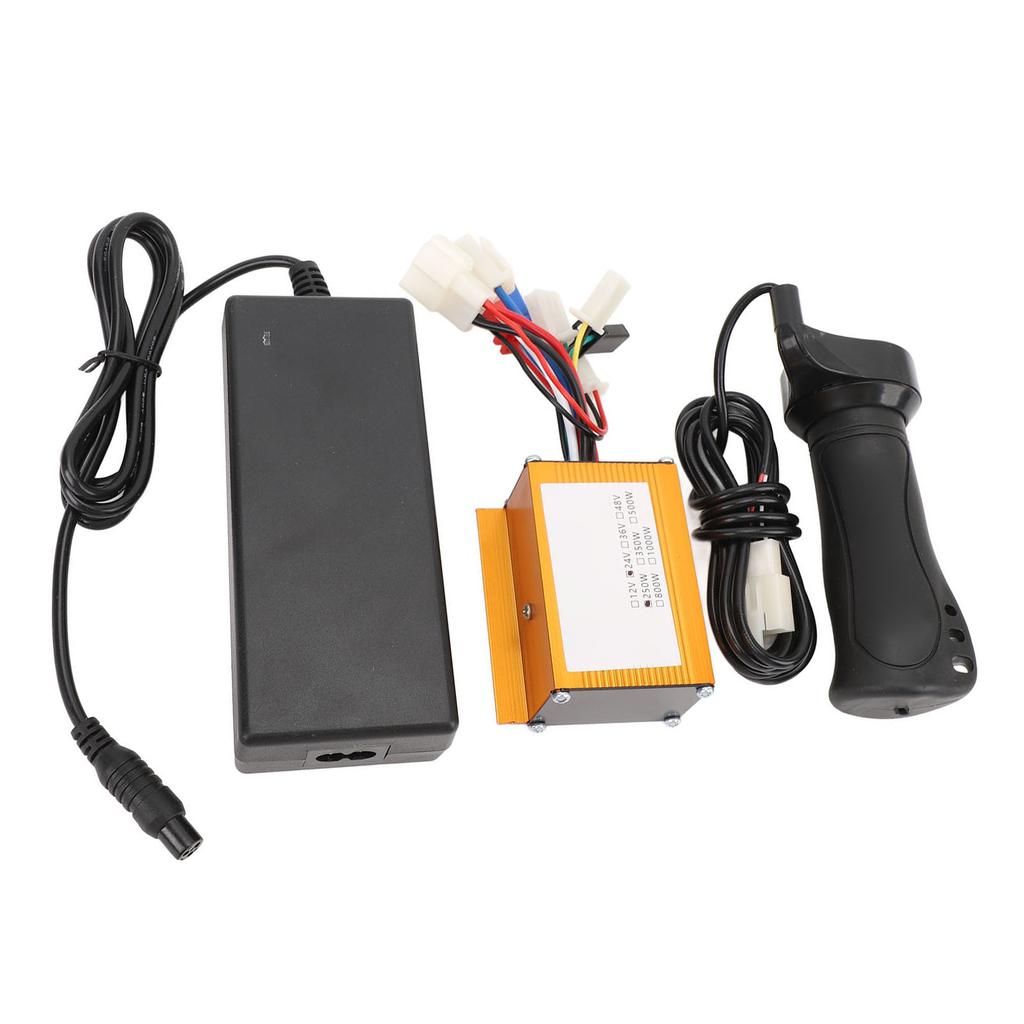 Elektrische Fiets Controller Kit Professioneel 24V 250W Kleur Goud Geborstelde Controller 10A Lader