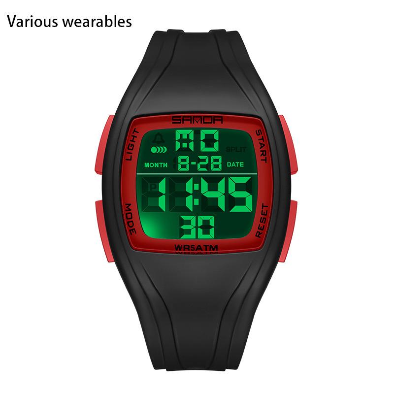 

Новые электронные формы дисплея многофункциональные студенческие и молодежные тенденции моды водонепроницаемые спортивные часы